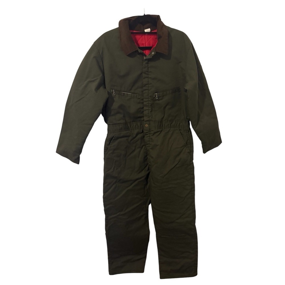 Vtg  Coveralls Insulated Tuf-Nut Sanforized Green Michael Myers Cosplay Large